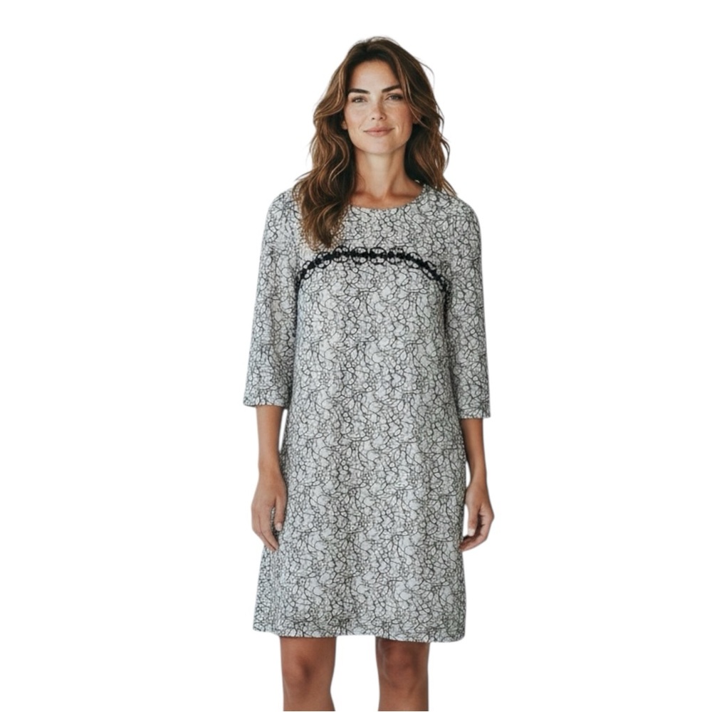 TAYLOR SWIFT’s TAYLOR Piper Piping Dress in Black / White Size 4 - Picture 2 of 10